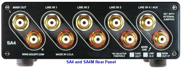 Goldpoint Sa4 Level Control   Passive Preamp